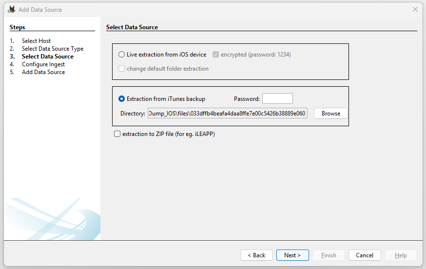 Backup folder