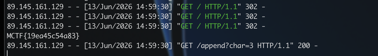 FLAG is server&rsquo;s logs